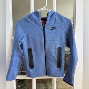 Nike Tech Fleece Winterized Kids Hoodie - Polar blue - Size Small